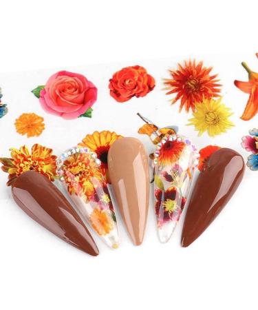 Junterone 10 Rolls Nail Decals Nail Extension Gel Art Decorations for Women Nail Extension Gel DIY Design Nail Art Decorations Easy to Use - Buy Online on GoSupps.com