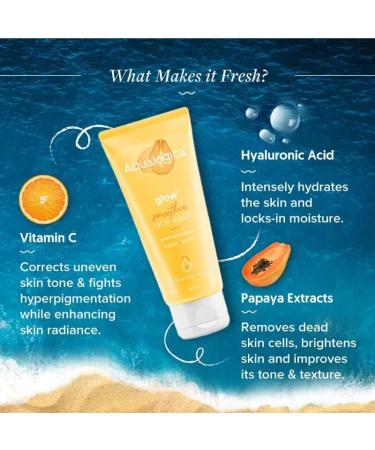  Aqualogica Aqualogica Glow+ Smoothie Face Wash for Deep Cleansing & Skin Brightening With Vitamin C & Papaya 100ml - Buy Online on GoSupps.com