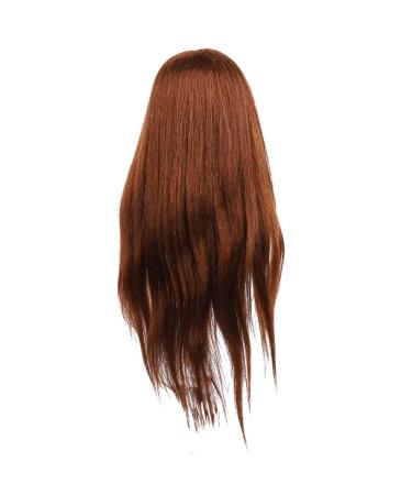 Shop Window Doll Head for Hairstyling Training - Dark Brown Hair Styling Training Head for Hairdressers - Buy Online on GoSupps.com