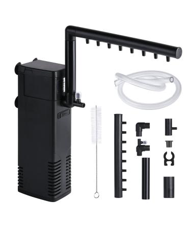 Flintronic aquarium filter 22W aquarium pump adjustable aquarium internal filter oxygen pump with a small brush flow aquarium filter with 1000l/h water pump for 250l aquarium water filter