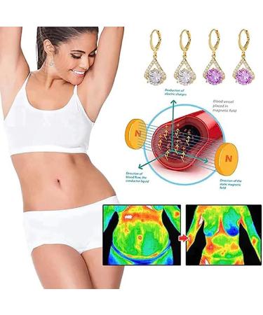 Lymphvity Magnetic Therapy Germanium Earrings | Lymphatic Drainage Earrings for Weight Loss | Stylish Women's 1PC Pierced Earrings - Buy Online on GoSupps.com