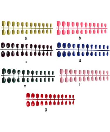 dijiusidy Nail Set Glossy French Style Scratch Resistant Press-on Fingernails Strong Viscosity Adjustable Solid Manicure Stickers Type 3 - Buy Online on GoSupps.com