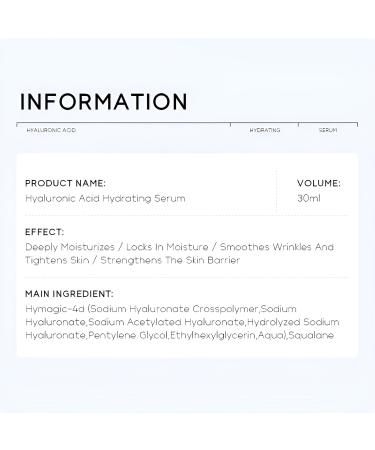 Buy Hyaluronic Acid Serum for Face - Hydrating Anti-Aging Serum with Hymagic-4D Squalane Vitamin C & E - 2 Pack for Dry Skin Care - 1.06 fl. oz - Buy Online on GoSupps.com