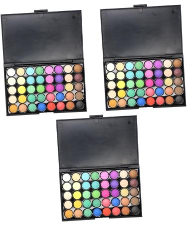 FOMIYES 3pcs 40 Matte Eyeshadow Makeup Palette Eyeshadow Powder Eyeshadow Pallet Eye Shadow Tray Multicolor 1 count (Pack of 1) As Shownx3pcs - Buy Online on GoSupps.com