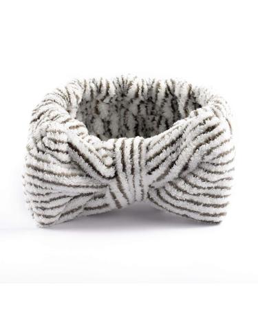 Gangel Bow-Knot Noble Charcoal Fibre Headband - Soft Coral Fleece Hairwrap for Women and Girls - Buy Online on GoSupps.com