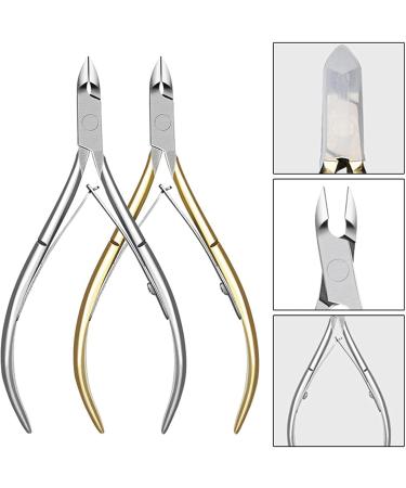 HCHGJKN Nail Clippers Stainless Steel Cuticle Nipper Professional Remover Scissors Finger Care Manicure Nail Clipper Dead Skin Tools(2Pc) - Buy Online on GoSupps.com