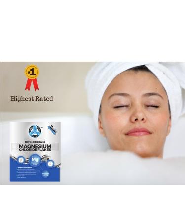 Pure Zechstein Inside Magnesium Chloride Flakes - 2lb Bulk Bag for Baths and Foot Soaks | Natural Relaxation and Health Benefits - Buy Online on GoSupps.com
