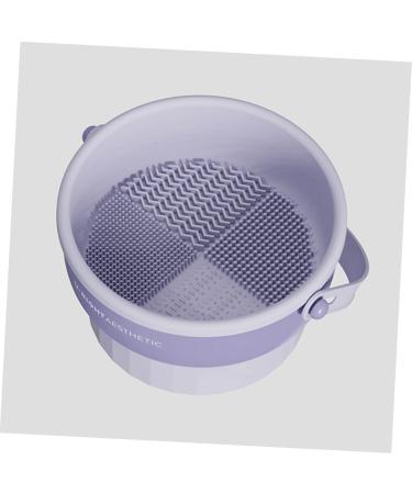 Housoutil Storage artifact brush cleaning mat sink mat Beauty egg gloves cleaning bowl makeup brush cleaner pad cleaning box wash bowl sponge makeup sponge cleaner washer - Buy Online on GoSupps.com