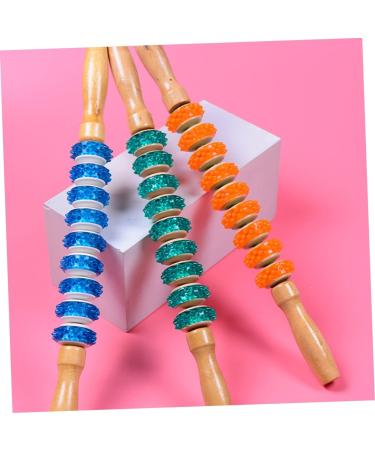 Doitool 3-Stage Gear Massage Roller - Manual Muscle Massager for Neck & Sore Muscles | Fitness & Yoga Accessories - Buy Online on GoSupps.com