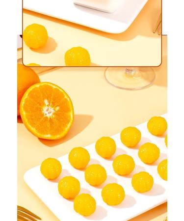 Peeling Fruit Juice Fudge Orange juice flavored candy fruit soft candy gummy candy healthy nutritious dessert wedding candies New Year Candy Chinese delicious snack gift pack (800g(About 86pieces)) - Buy Online on GoSupps.com