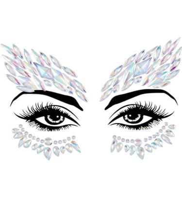 Blindery Rhinestone Face Jewels - Festival Rave Gem Stickers for Women & Girls - 2PCS - Buy Online on GoSupps.com
