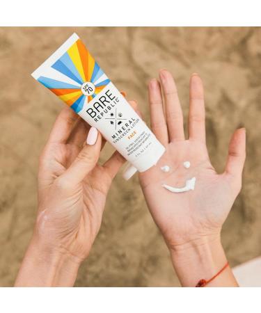 Bare Republic Mineral Sunscreen Face Lotion SPF 70 - 2 Fl Oz - Buy Online on GoSupps.com
