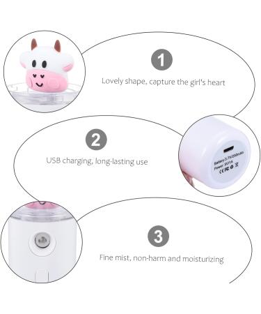 WOONEKY Moisturizer Travel Humidifiers Small Mister Humidifier Oul Diffuser Plastic Material White - Buy Online on GoSupps.com