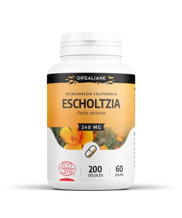 Escholtzia 240 mg - 200 capsules - Ecocert certified