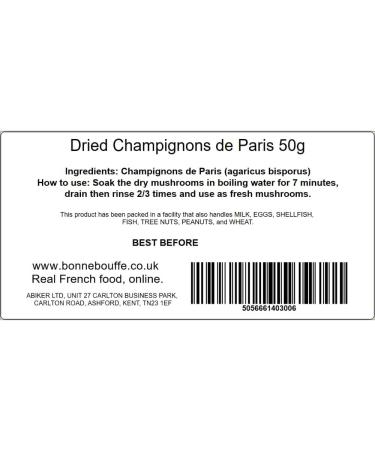 Dried Paris Mushrooms 50g - Buy Online on GoSupps.com