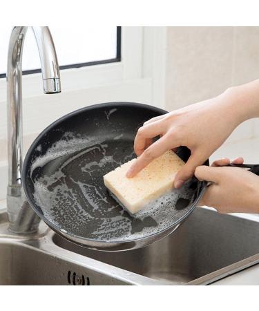 Non-Scratch Dish Sponge Biodegradable Scrubbing Coir Sponges Coconut Fiber Scouring Pad Scrubber Wooden Palm Pulp Blue - Buy Online on GoSupps.com