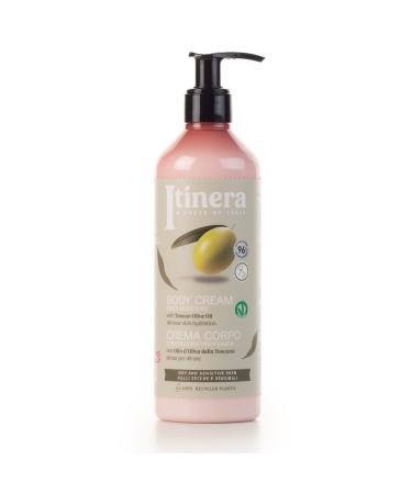Itinera Deep Moisture Body Cream with Tuscan olive oil (12.51 fl oz) - Dry and Sensitive Skin - Vegan Friendly - 96% Natural Origin Ingredients