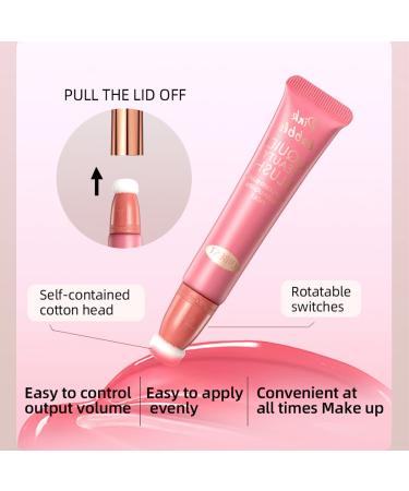 Pakivs 3 Colors Blush Beauty Wand - Long-Wearing Cream Liquid Blush - Buy Online on GoSupps.com