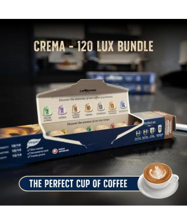 La Natura Lifestyle Caf Cr me | 120 coffee capsules compatible with Nespresso capsule machines | 100% industrially compostable environmentally friendly - Buy Online on GoSupps.com
