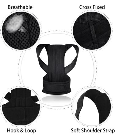 Support Back Brace Posture Corrector Adjustable Support Belt Improves Posture and Provides Fully Lumbar Support for Lower and Upper Back Pain Men and Women (Size : XXXL) (X) - Buy Online on GoSupps.com