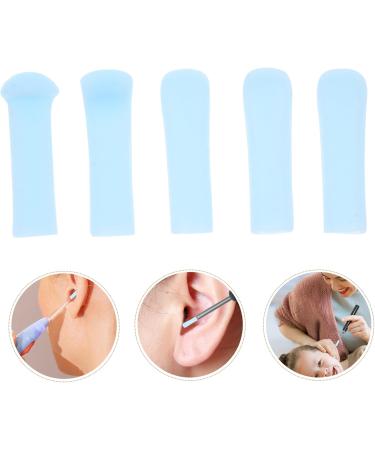 WOFASHPURET 10pcs Ear Scoop Covers Silicone Ear Wax Removal Tips Soft Head for Safe and Gentle - Buy Online on GoSupps.com