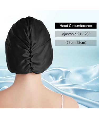 SOBONNY 100% Mulberry Silk Hair Wrap for Curly Hair - Black Night Bonnet for Women - Buy Online on GoSupps.com