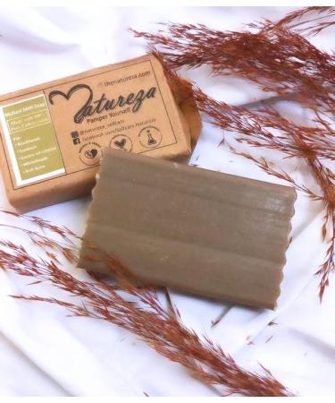 Natureza Organic Multani Mitti soap Bentonite Clay soap Fuller's Earth Soap for Blackheads Oily Skin 90g