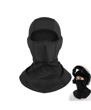 Hamagi winter facial protection cold-resistant motorcycle facial protection for men elastic ski cover Outdoor equipment Motorcycling winter shields with reflective warning black