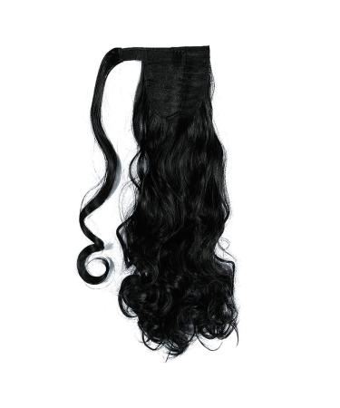 Shop Elailite Black Wavy Clip-In Ponytail Hairpiece - Affordable 17 (43cm) 120g Extensions for Instant Glam - Buy Online on GoSupps.com