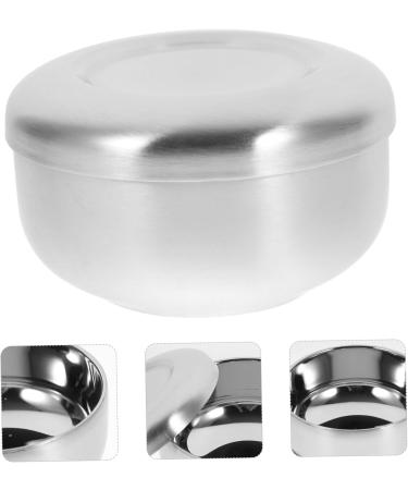 Dressoos Stand Cup with Polished Cleaning Lid - Durable Silver Razor Tool for Men | Hairdresser's Essential - Buy Online on GoSupps.com