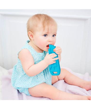Soothing 4Pcs BPA Free Silicone Teething Toys for Babies | Infants Molar Teether with Pacifier Clip | Baby Shower Keepsake Gifts 0-6 Months 6-12 Months - Buy Online on GoSupps.com