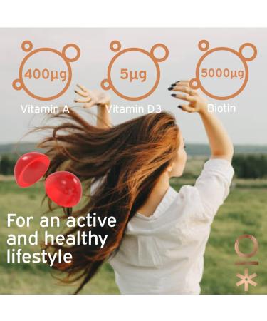 Nutriburst Hair Skin & Nails Multipack - Supports Skin Builds Collagen & Nail Strength - 5000 mg Biotin Zinc + Vitamin A C D E - Vegan & Sugar Free - 3 x 60 Strawberry Gummies - 3 Month Supply Hair Skin & Nails Advanced Nutrition 60 count (Pack of 3) - Buy Online on GoSupps.com