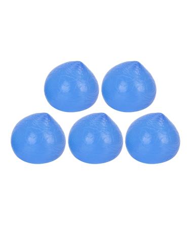 Ververt Touch handle gaugers silicone handle ball 5 pieces exercise pressure relief massage handle amplifier for fitness blue (30 hardness)
