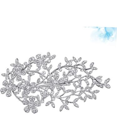 LALAFINA Diamond Hair Clips 1pc Bridal Hair Accessories Rhinestone Wedding Dress Decoration Rose Flower Comb Hairband for Wedding Bridal Headwear Headgear Rhinestones Hair Plug Bride - Buy Online on GoSupps.com