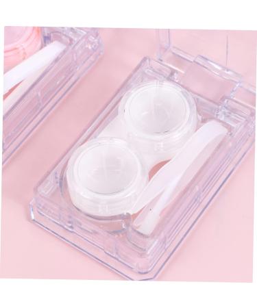 Buy Solustre Mini Container Set for Colored Contact Lenses | 4-Piece Kit with Tweezers Mirror & Cleaning Case - Cute & Convenient! - Buy Online on GoSupps.com