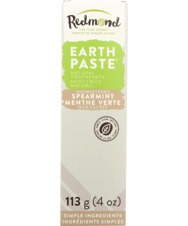 Redmond Natural Spearmint Toothpaste Non Fluoride 4 Ounces (Pack of 1) Spearmint 4 Ounce (Pack of 1)