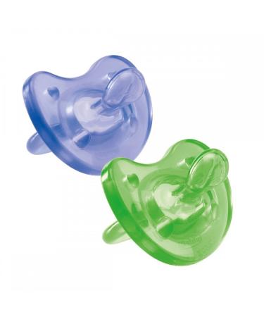 Pacifier Chicco Physio Soft-Silicone-Colored 6-12 M 1 piece