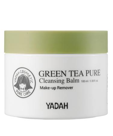 YADAH Cleansing Balm Makeup Remover 3.4 Fl Oz - Green Tea Face Wash for Sensitive Skin - Fragrance Free, Double Cleanse, Balm to Oil. #1