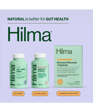 Hilma Pre and Probiotic with Herbs - Support Gut Health with Prebiotics and Probiotics Plus Gas and Bloating Relief for Women & Men 60 Vegan Capsules Pre + Probiotic - 60 Count - Buy Online on GoSupps.com