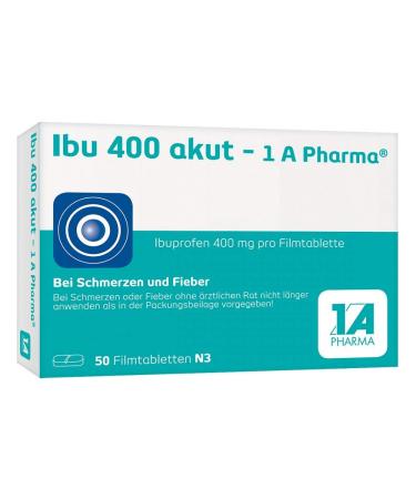 Ibu 400 akut - 1 A Pharma 400 mg tablets with ibuprofen (50 pcs.): For pain and fever