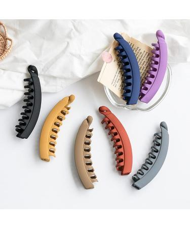 Large Colorful Banana Clip for Thick Hair - Slipproof Ponytail Holder for Women & Girls - Buy Online on GoSupps.com