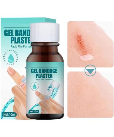 Waterproof Liquid Bandage 2Pcs Set for Minor Cuts and Wounds - Healing Gel with Protective Film Brush - Ideal for Scrapes and Cracked Skin - Buy Online on GoSupps.com