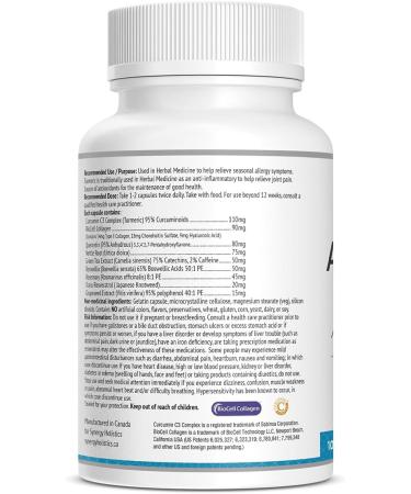 Synergy Holistics | Inflame Ease Synergy - Joint Pain & Seasonal Allergy Relief - NRF2 Supplement - Curcumin C3 Complex Quercetin Trans-Resveratrol Nettle Rosemary - 9 Synergistic Anti-Inflammatory Ingredients -100 Veg Caps - Buy Online on GoSupps.com