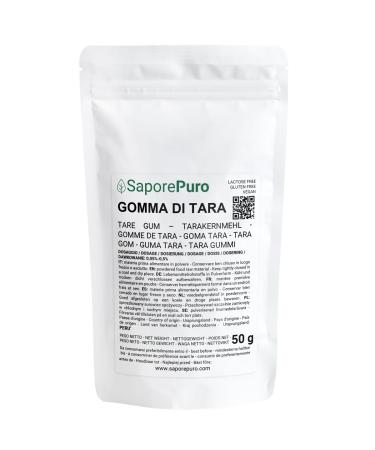 Saporepuro Tare Seed Flour - Tare Gum 50g - Ideal for Ice Cream and Sorbets - 100% Pure
