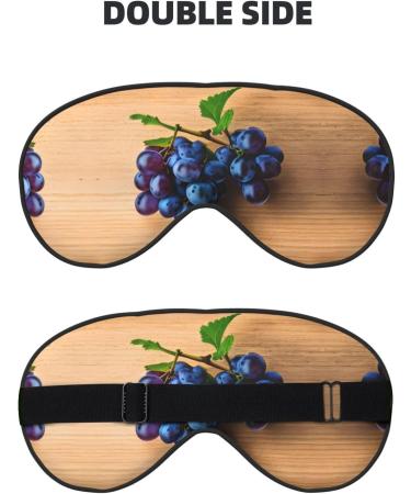Buy SSIMOO Grape Pattern Print Double-Sided Eye Mask | Soft Light Blocking Sleep Mask for Best Sleep Quality - International Shipping Available - Buy Online on GoSupps.com