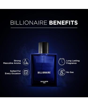 Billionaire Perfume For Men Exquisite Eau De Parfum Premium Liquid Perfume | Long Lasting fragrance | 100ml - Buy Online on GoSupps.com