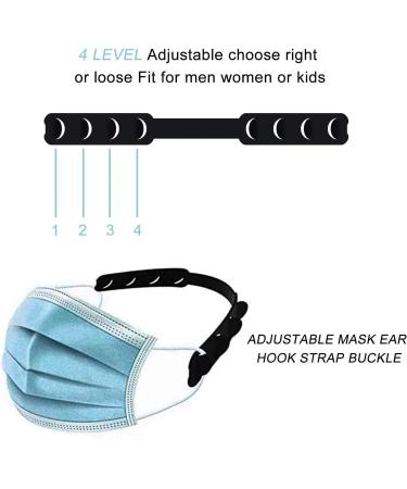Kasee Mask Extension - 20 Silicone Straps Adjustable & Non-Slip Ear Hooks for Adults & Kids - Alleviate Pressure Pain - Buy Online on GoSupps.com