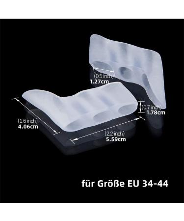 4 x Silicone Toe Separators for Little Toe Correction & Bunion Protection - Hallux Valgus Relief - Buy Online on GoSupps.com