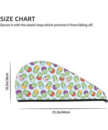 Cute Frog Microfiber Hair Towel | Super Absorbent Coral Velvet Wrap for Long Curly Thick Hair | Quick Dry for Women - Buy Online on GoSupps.com