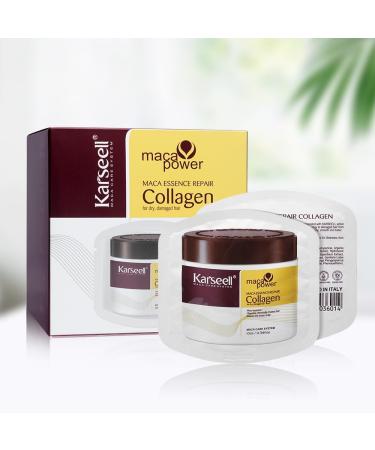 Karseell Collagen Masque Cheveux 10ml x 24pcs R paration Intense Masque Capillaire Hydratant Nourrissant pour Secs et Abim S Tous Types de Cheveux - Buy Online on GoSupps.com